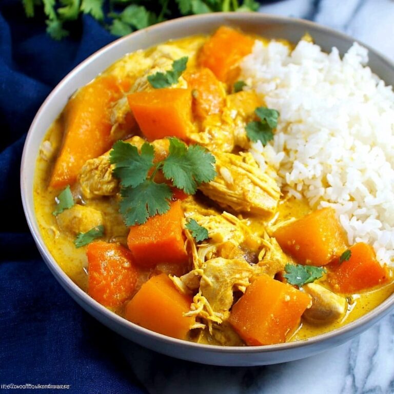 Crockpot Curry Chicken with Sweet Potatoes and Coconut Milk Recipe
