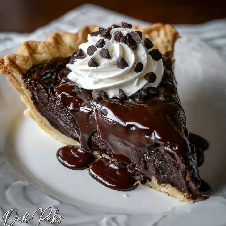Decadent Hot Fudge Pie Recipe