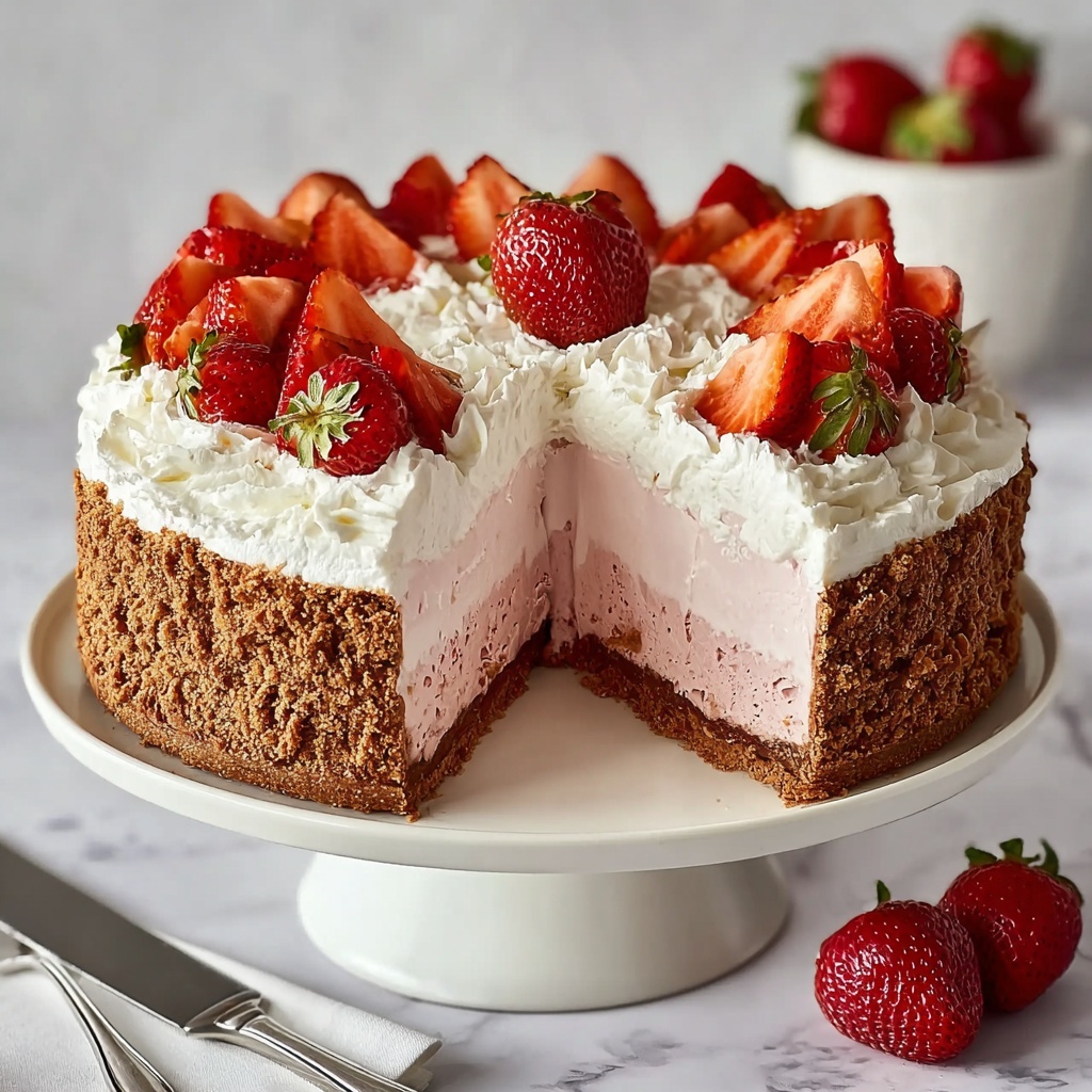 Strawberry Angel Food Cake Recipe - Recipe Image