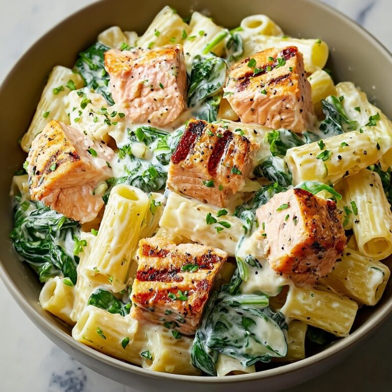 Quick Salmon & Spinach Pasta Recipe