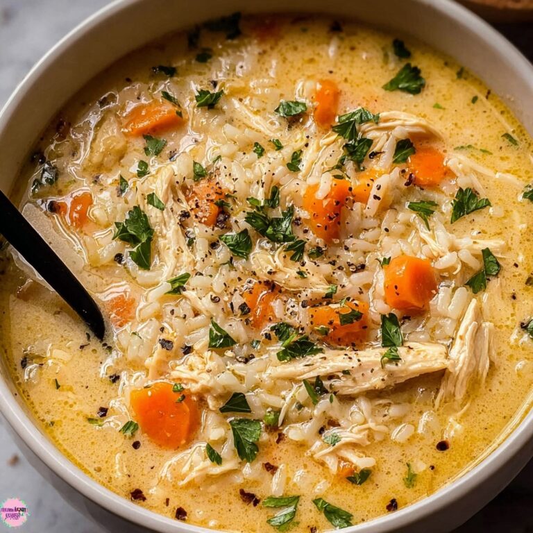 Creamy White Chicken and Rice Soup Recipe