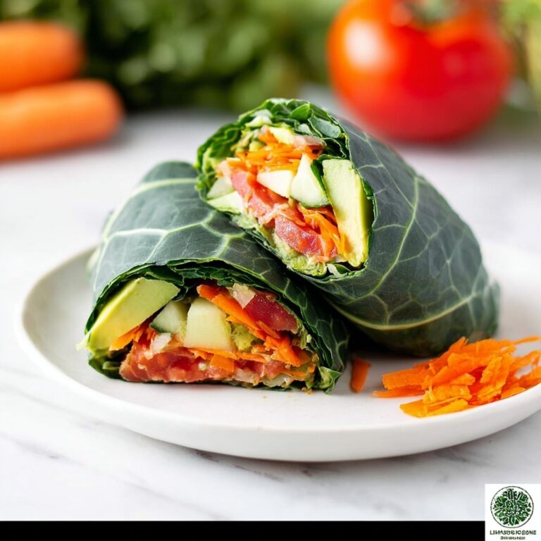 Rainbow Raw Veggie Hummus Wrap Recipe