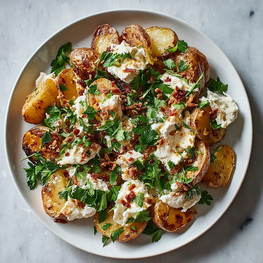 Crispy Smashed Potato Salad Recipe - Recipe Image