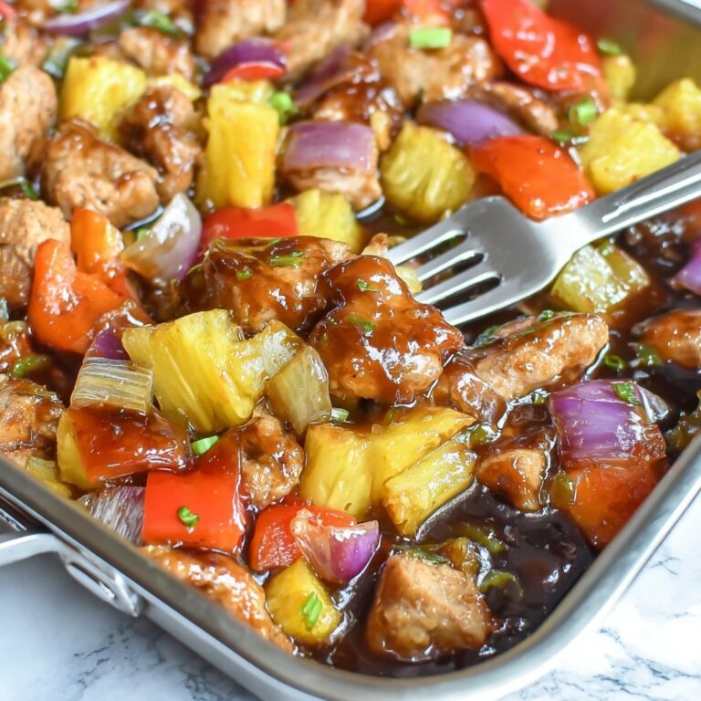 Sheet Pan Pineapple Chicken Recipe
