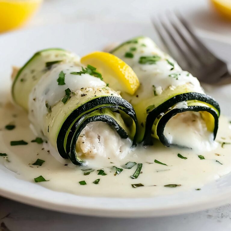 Zucchini Chicken Alfredo Roll-Ups Recipe