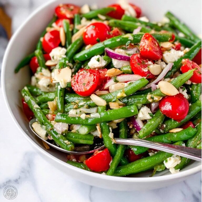 Green Bean Salad with Tomatoes, Feta, and Toasted Almonds Recipe