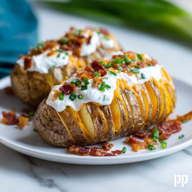 Cheesy Hasselback Potato Recipe