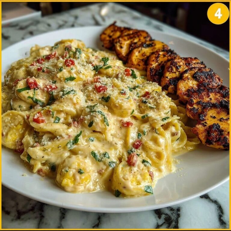 Creamy Velveeta Chicken Linguine with Mozzarella Garlic Sauce Recipe