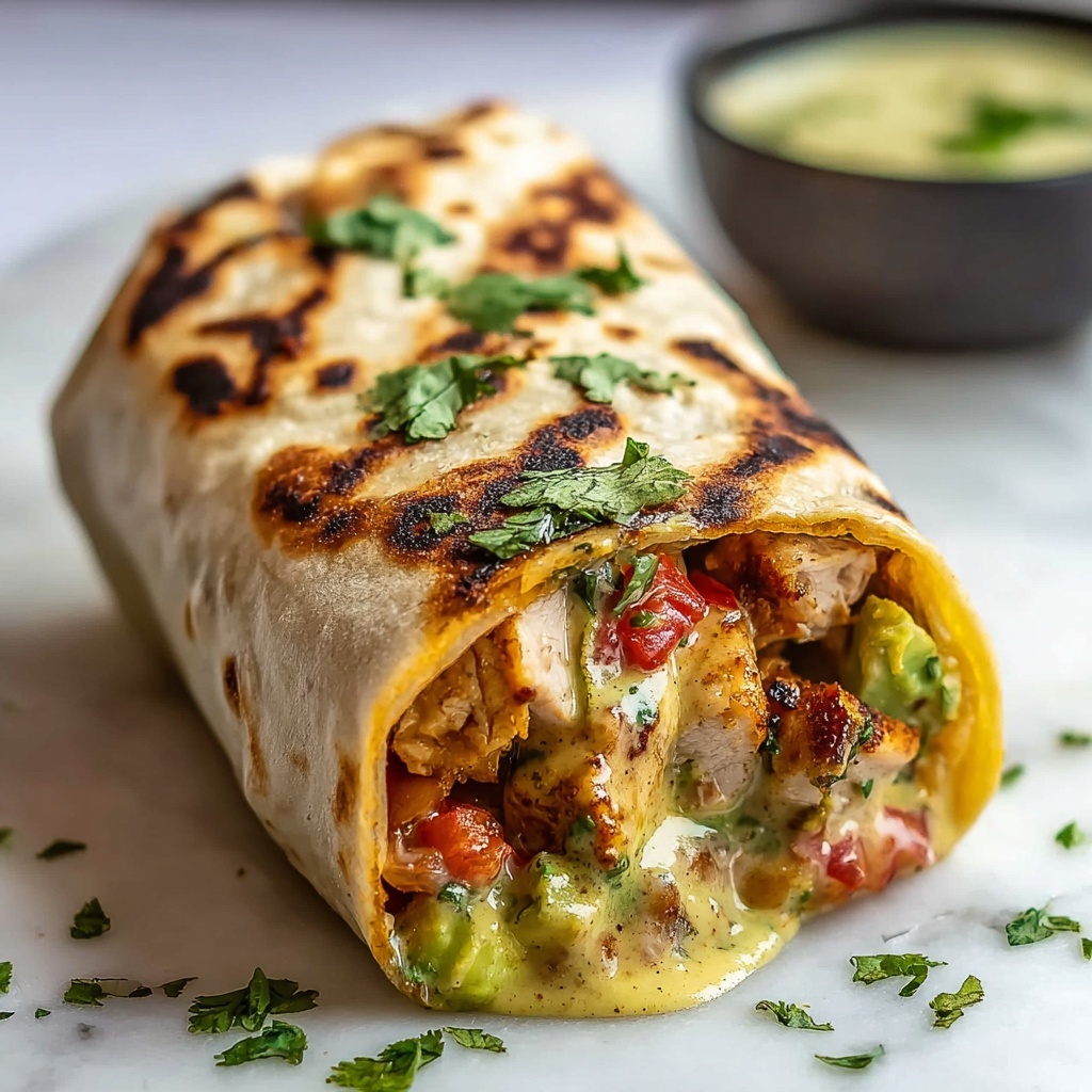 Chipotle Ranch Grilled Chicken Burrito Recipe - Recipe Image