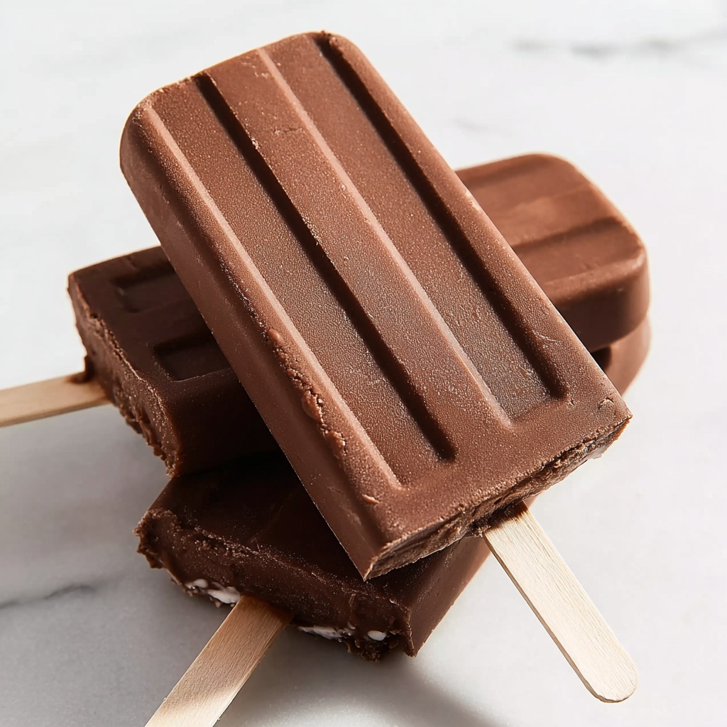 Chocolate Fudge Popsicles Recipe - Recipe Image