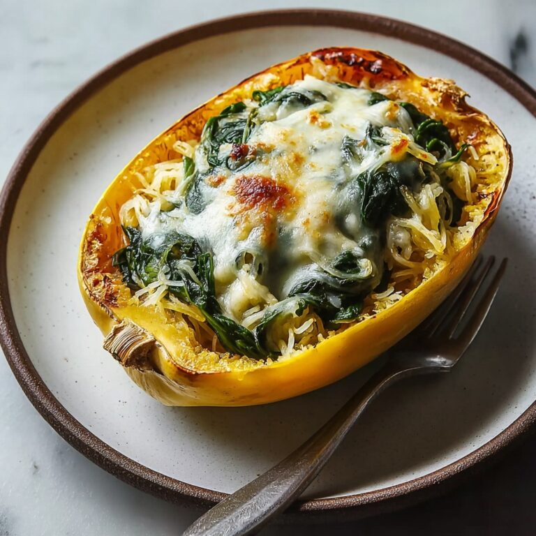 Spinach and Artichoke Stuffed Spaghetti Squash Recipe