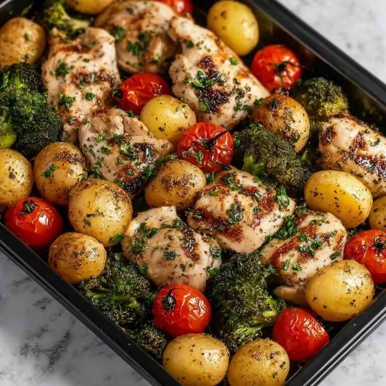 Sheet Pan Garlic Butter Chicken and Veggies Recipe