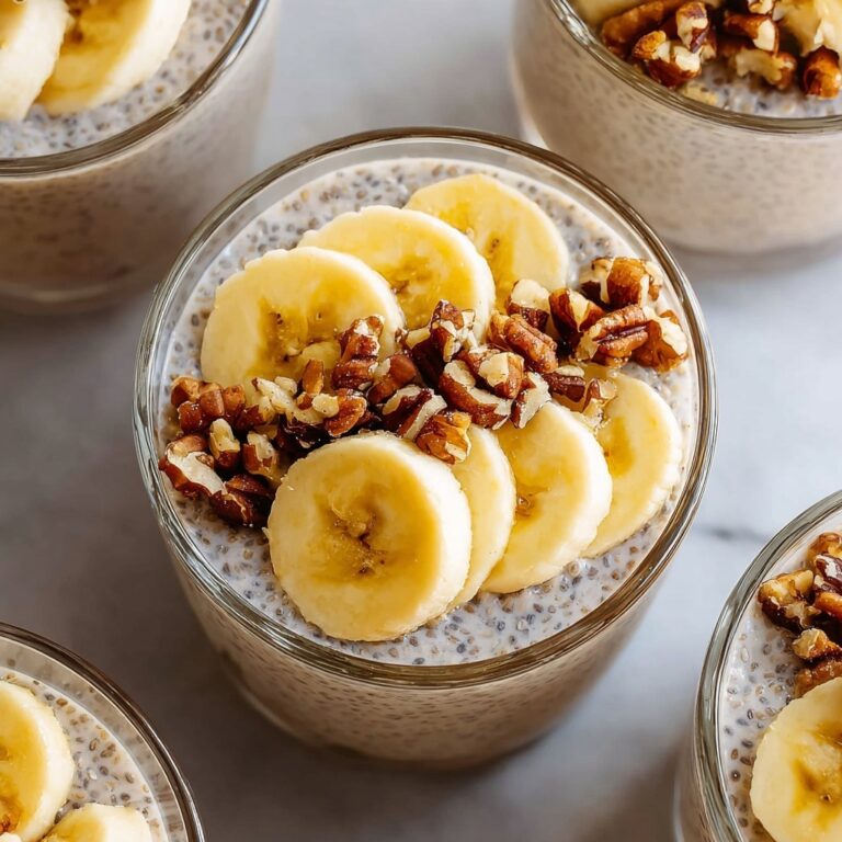 Best Banana Chia Pudding with Walnut Cream Recipe