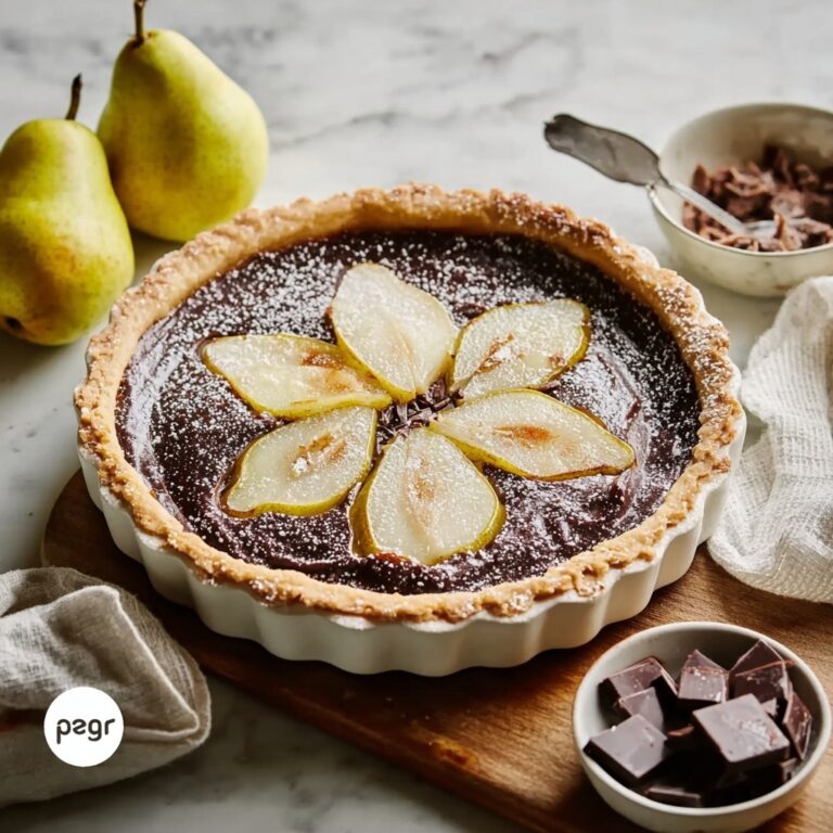 Indulgent Chocolate and Pear Clafoutis Recipe