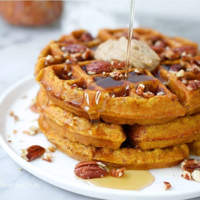 Pumpkin Waffles with Maple Cinnamon Butter Recipe