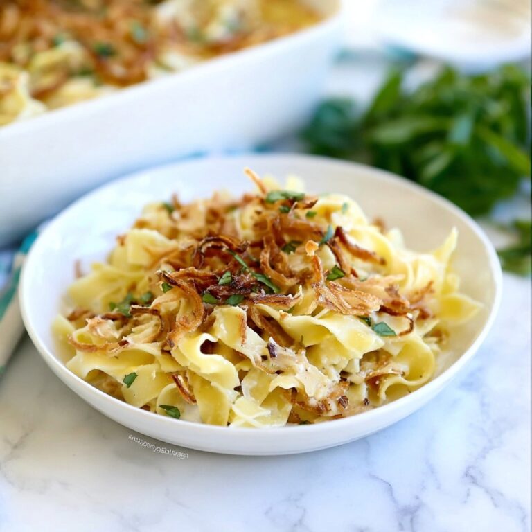 French Onion Chicken Noodle Casserole Recipe