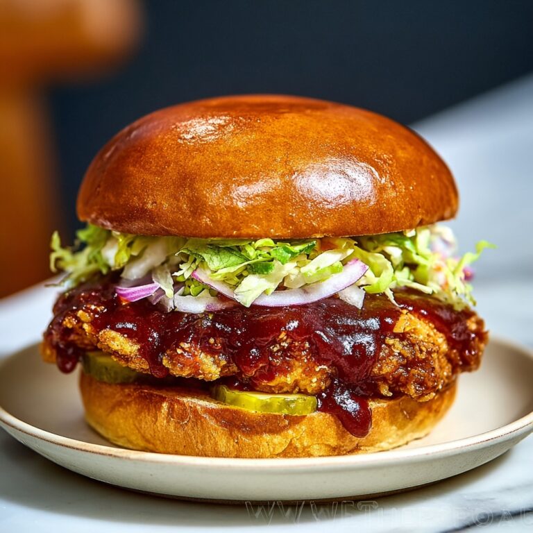 Gochujang-Glazed Fried Chicken Sandwich Recipe